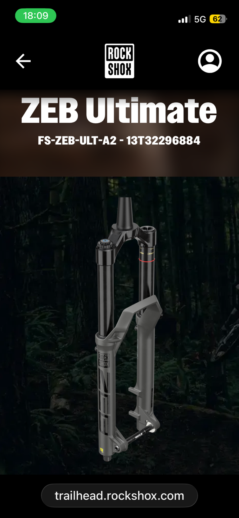Brugt RockShox Zeb Ultimate Fork 2024 bike — billede 13 af 15