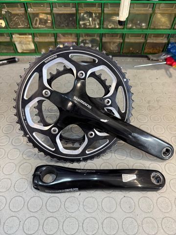 Gebrauchtes Shimano Guarnitura COMPATTA. 50/34T. 11s. FC-RS500 Drivetrain & Pedals