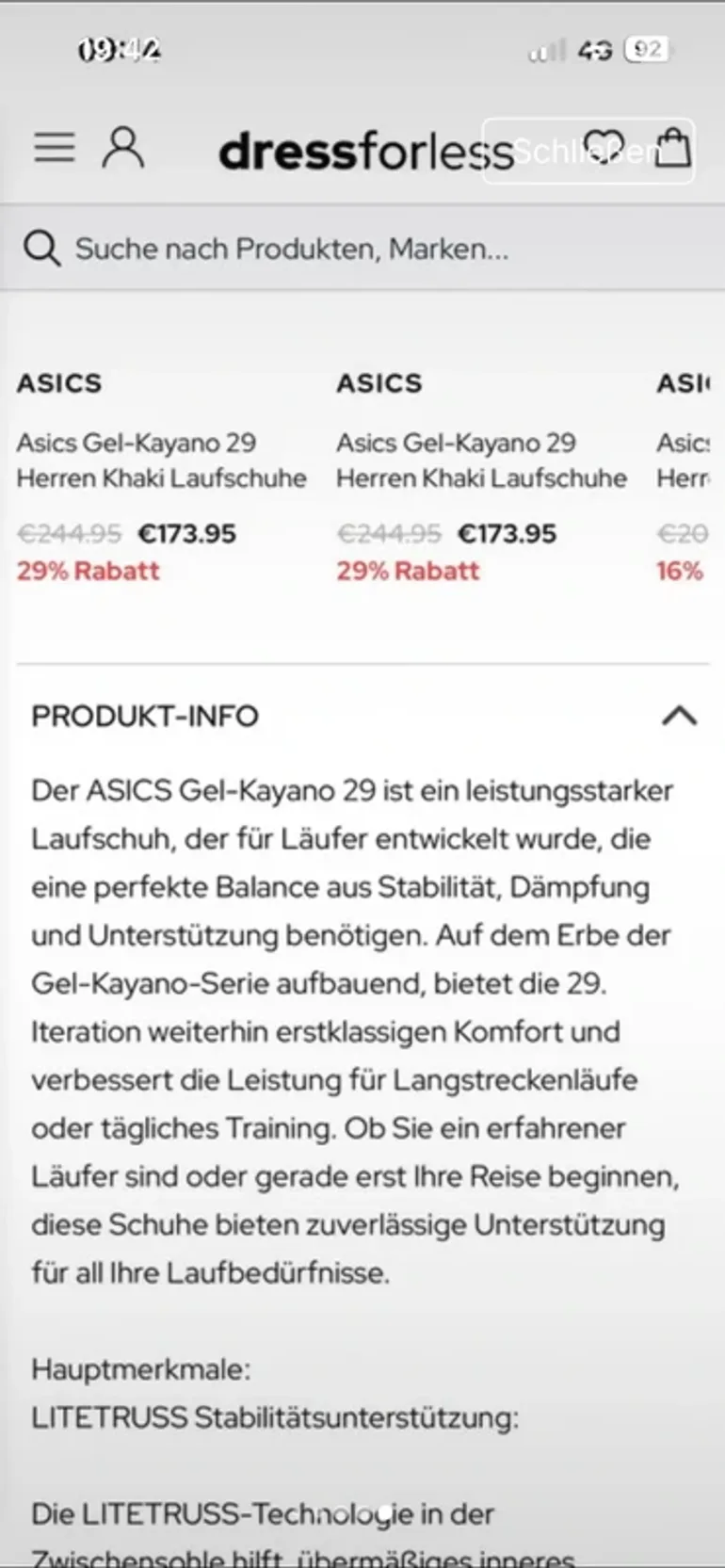 Used Asics Gel Kayano 29 bike — image 12 of 12
