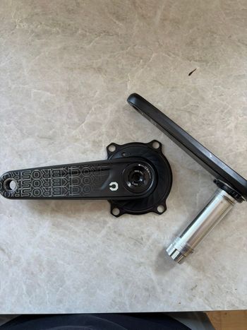 Gebrauchtes Rockbros 165mm Carbon Crankset with Xcadey Gen 2 Power Spider Drivetrain & Pedals