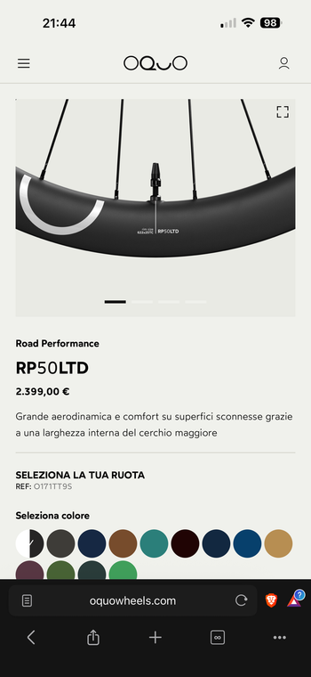 OQUO RP50 LTD Wheelset 2026 bike usato — immagine 11 di 14
