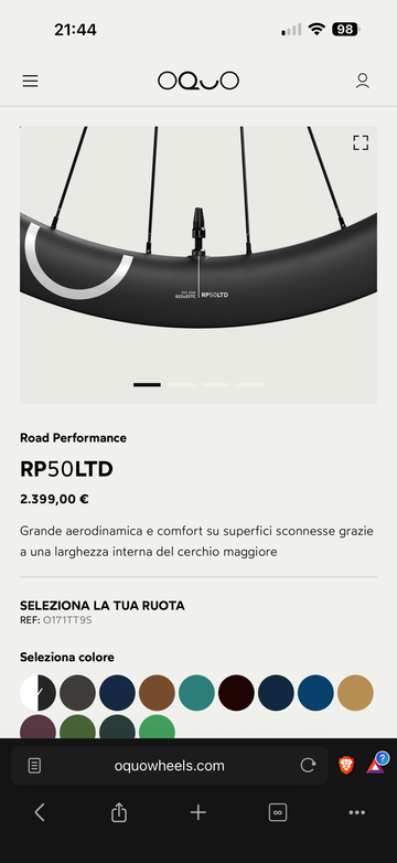 OQUO RP50 LTD Wheelset 2026 bike de segunda mano — imagen 11 de 14