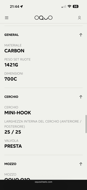 OQUO RP50 LTD Wheelset 2026 bike de segunda mano — imagen 12 de 14