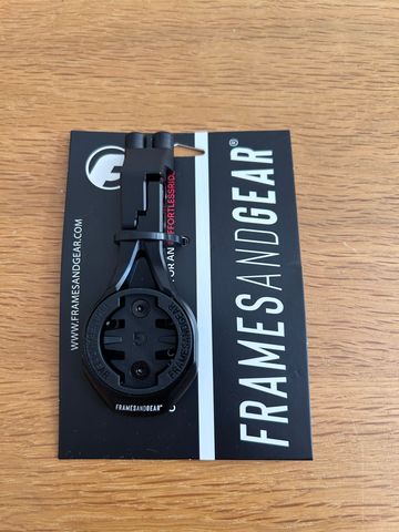 Brugt Frames and Gear Aero Stem Angle Mount 10mm Garmin Halter bike — billede 2 af 3