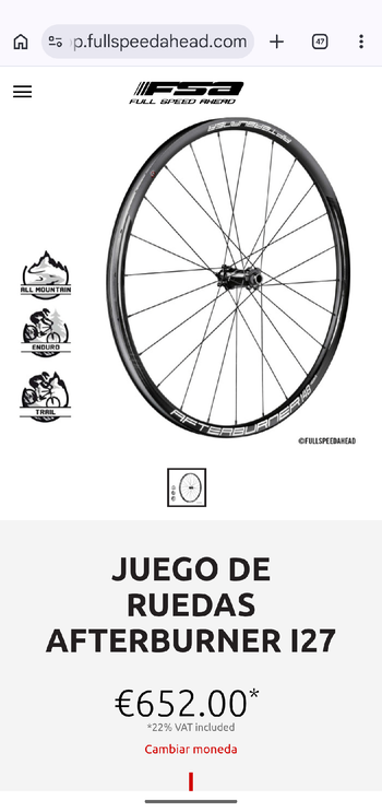 Brugt Fsa Afterburner WideR 29 bike — billede 9 af 10