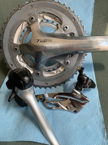 Tweedehands Shimano Tiagra Crankset Drivetrain & Pedals