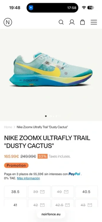 Nike ZoomX Ultrafly Trail Running Shoes de segunda mano
