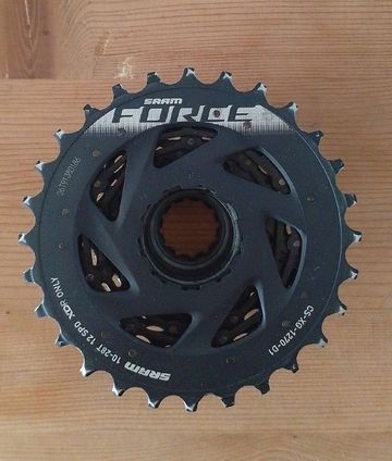 Used Sram Force XG-1270 10-28 AXS Drivetrain & Pedals