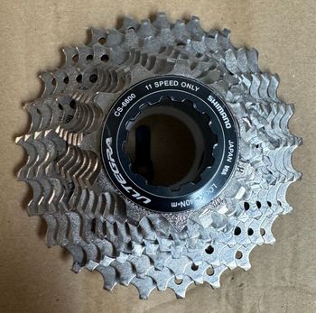 Shimano Ultegra CS-6800 11-speed 11-25T Cassette 2018 Drivetrain & Pedals usato