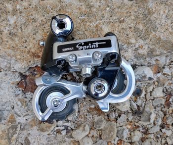 Used Sr Suntour Sprint RD-7000 Rear Derailleur Drivetrain & Pedals