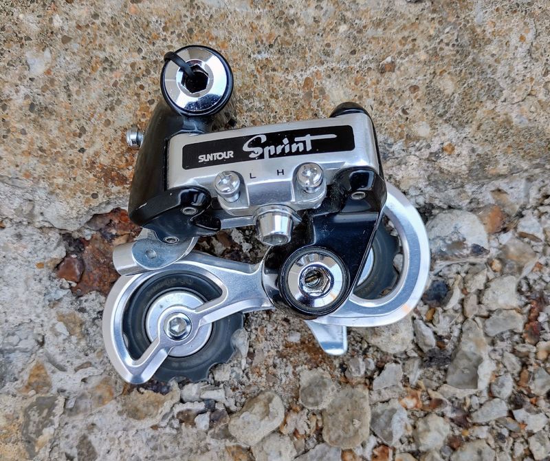 Used Sr Suntour Sprint RD-7000 Rear Derailleur Drivetrain & Pedals
