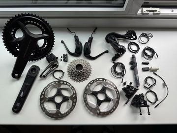 Used Shimano Ultegra Di2 2x12 Schaltgruppe TT Groupset