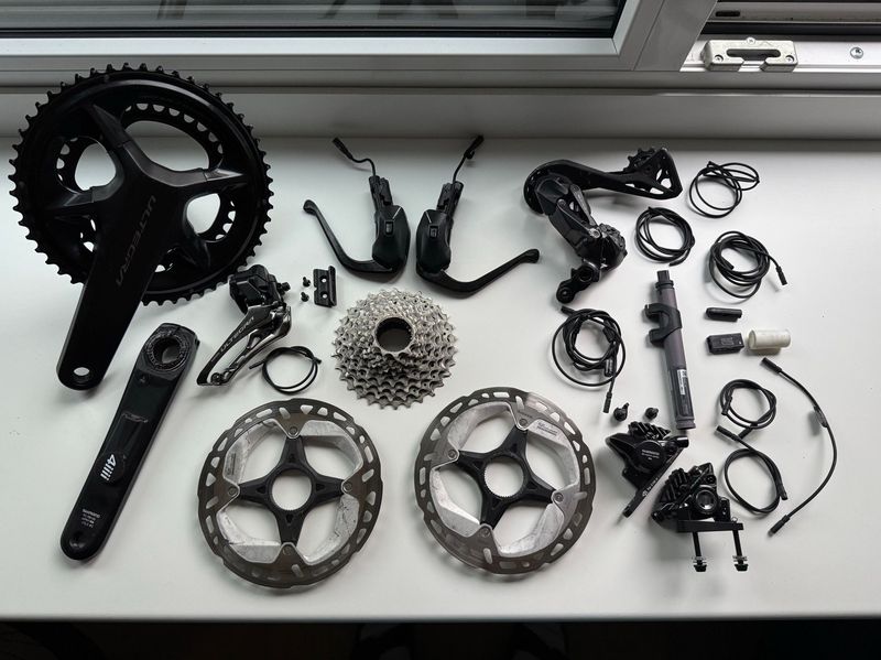 Used Shimano Ultegra Di2 2x12 Schaltgruppe TT Groupset