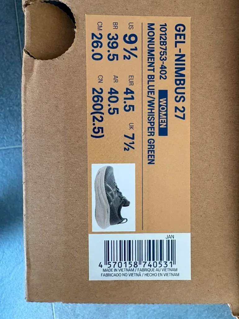 Used Asics Gel Nimbus 27 bike — image 8 of 8