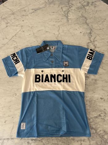 Used Santini Bianchi Replica Wool Jersey 2013 Cycling Clothing