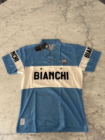 Używany Santini Bianchi Replica Wool Jersey 2013 Cycling Clothing