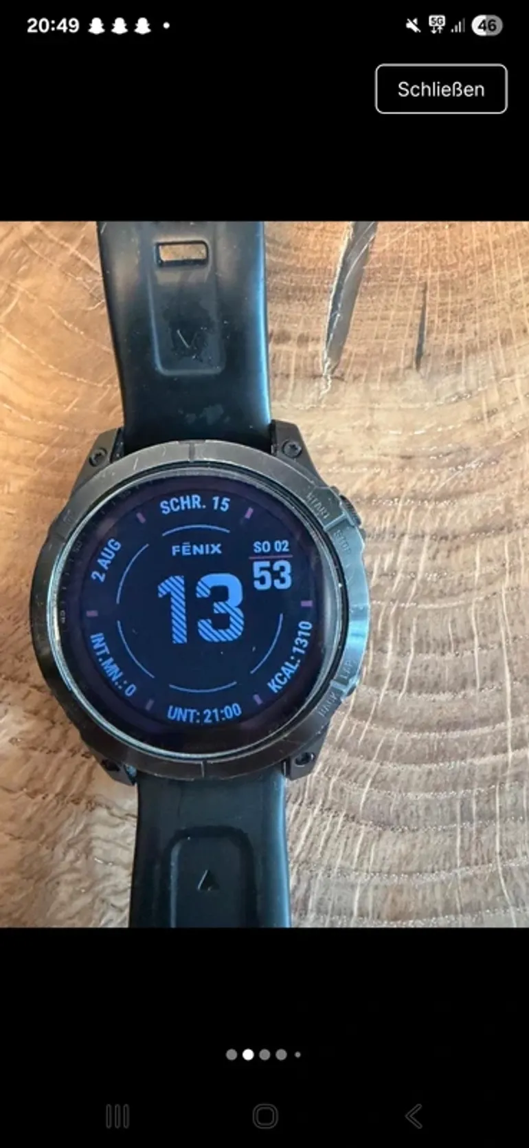 Brugt Garmin Fenix 7 Solar Sapphire bike — billede 2 af 6