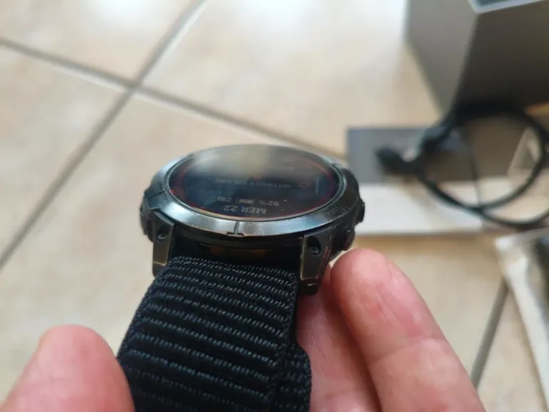 Used Garmin Fenix 7x Sapphire Solar bike — image 6 of 9