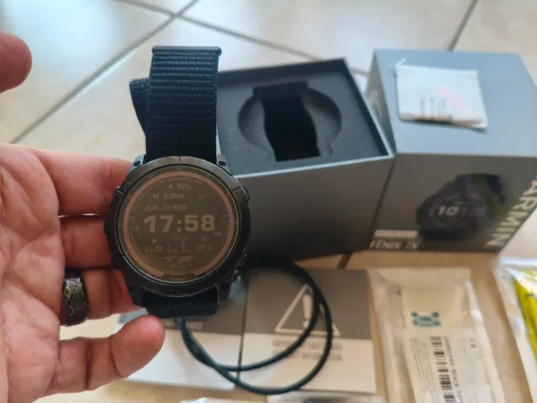 Used Garmin Fenix 7x Sapphire Solar bike — image 9 of 9