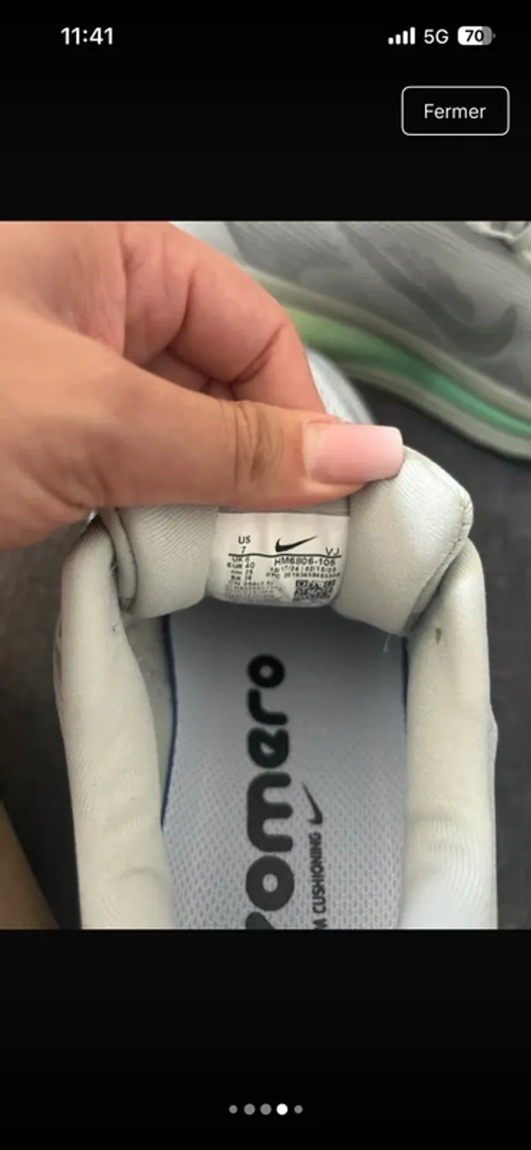 Used Nike Vomero 18 bike — image 4 of 4