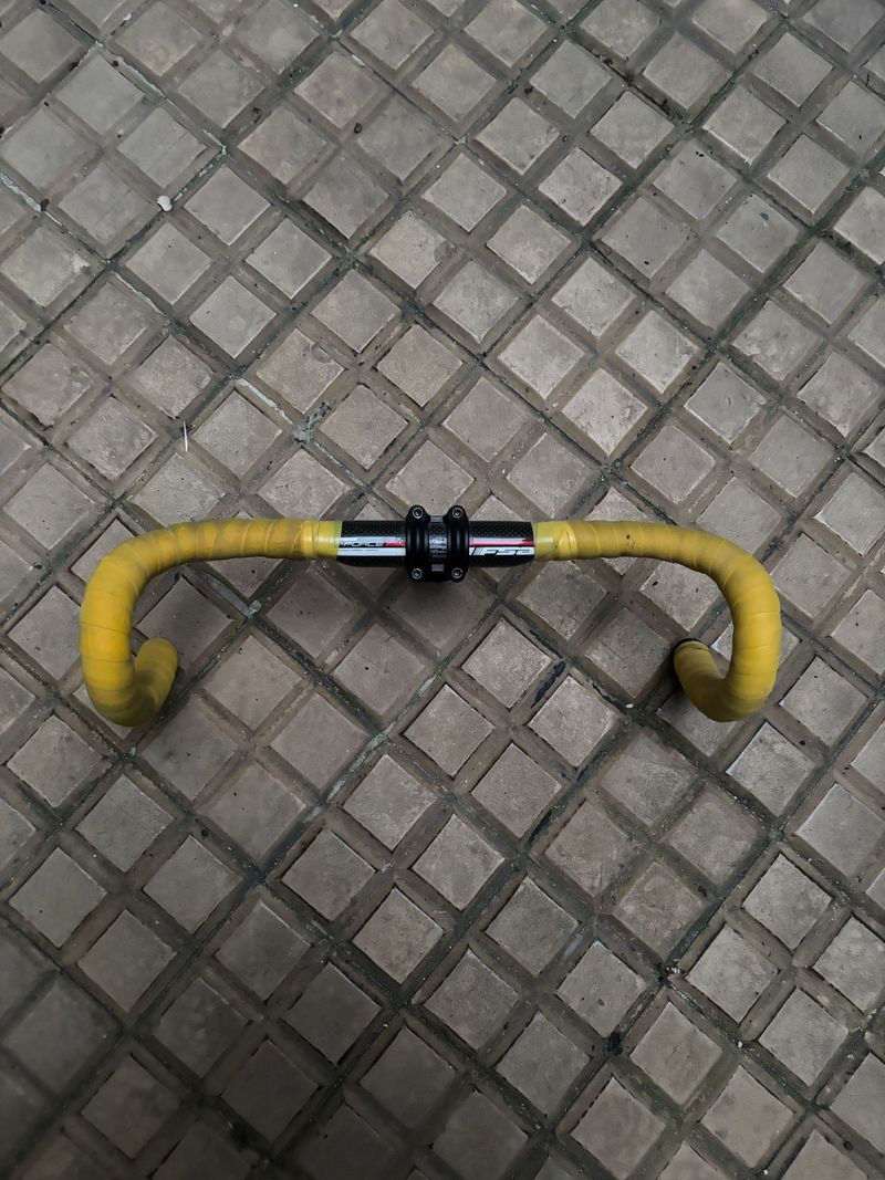 Used Fsa K-Force Compact Carbon Handlebar Cockpit