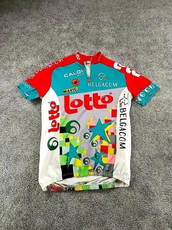 Brugt Castelli maillot velo homme taille xxxl -15 9164 cyclisme lotto-caloi vintage 1993 Cycling Clothing