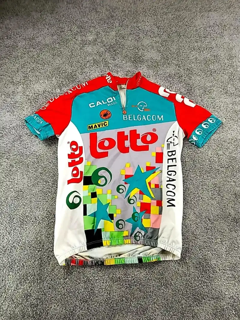 Tweedehands Castelli maillot velo homme taille xxxl -15 9164 cyclisme lotto-caloi vintage 1993 Cycling Clothing