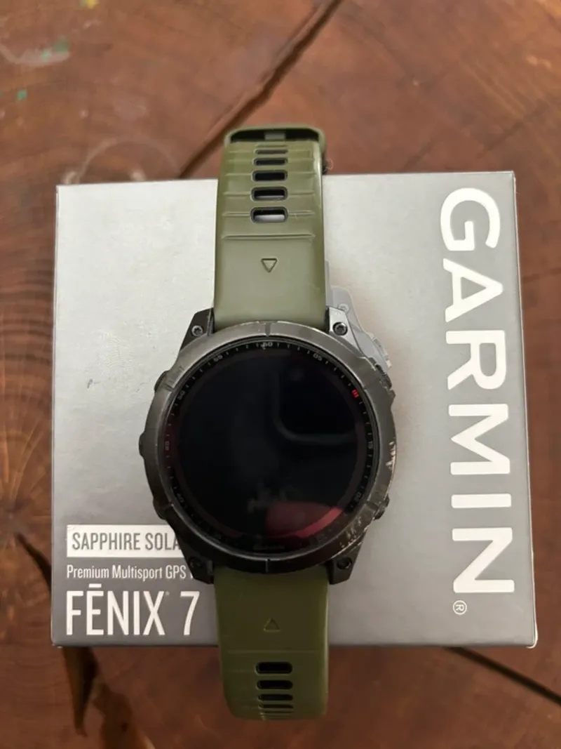 Used Garmin Fenix 7 Sapphire Solar Electronics