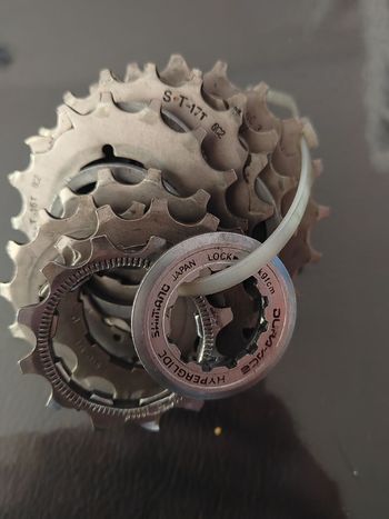Shimano vintage Dura-Ace Hyperglide (8 vitesses). 1990 Drivetrain & Pedals usato