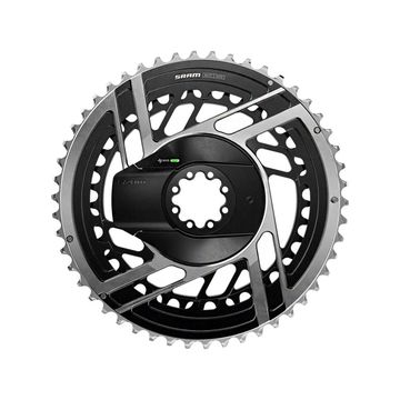 Used Sram Red E1 AXS 2x Chainring + Quarq Power Meter 2025 Drivetrain & Pedals
