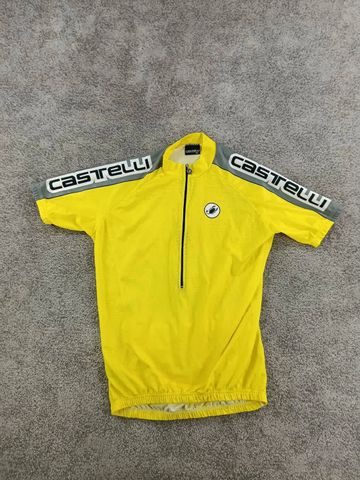 Gebrauchtes Castelli maillot velo homme taille xxl - 89 5731- Jaune cycliste cyclisme route respirant Cycling Clothing