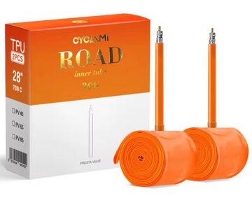 Brugt Cyclami 2x Superlight TPU Inner Tube700c 30g 45, 65, 85mm Presta Tyres & Tubes