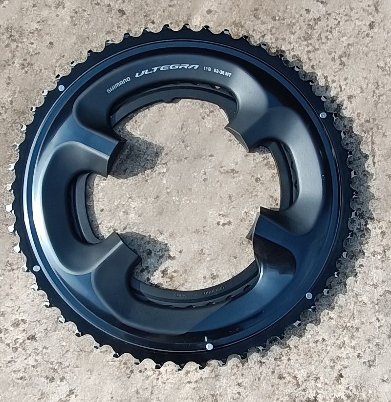 Used Shimano Ultegra R8000 Chainrings 52-36 MT Drivetrain & Pedals