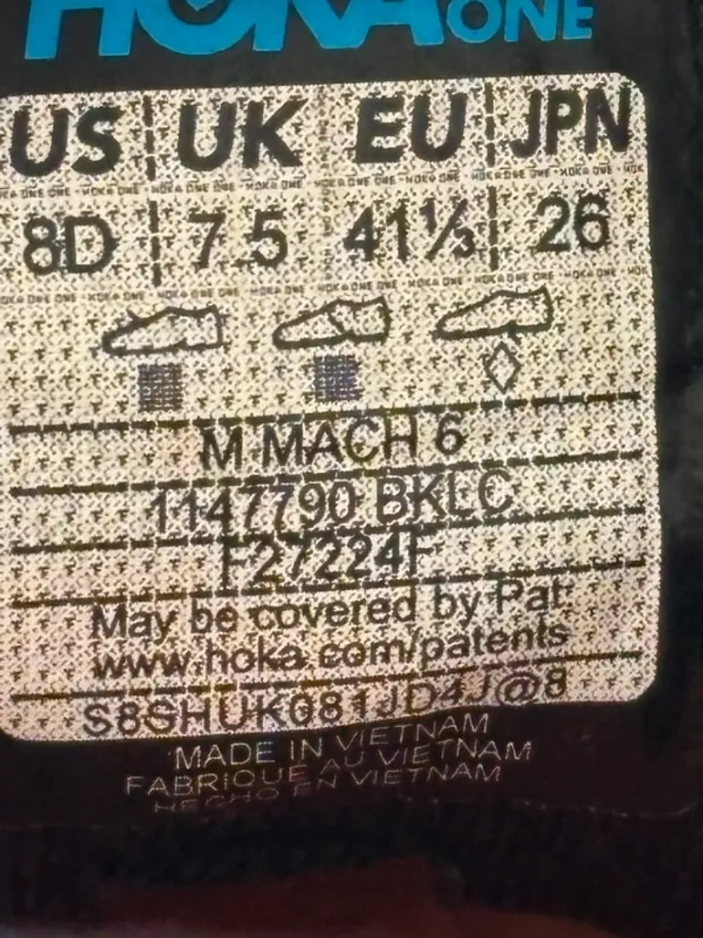 Hoka Mach 6 bike d'occasion — image 8 sur 8