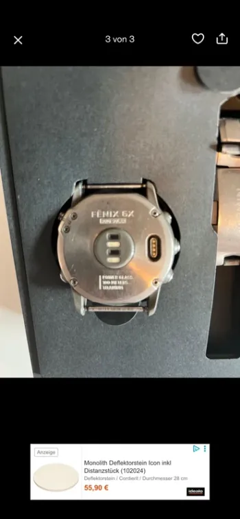 Used Garmin fenix 6x Solar Titanium bike — image 3 of 6