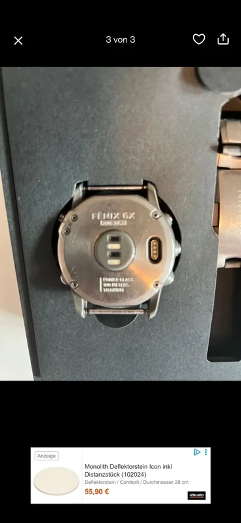 Used Garmin fenix 6x Solar Titanium bike — image 3 of 6