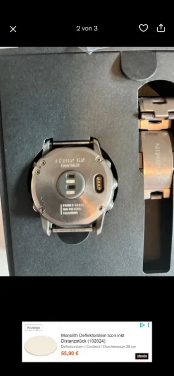 Used Garmin fenix 6x Solar Titanium bike — image 2 of 6