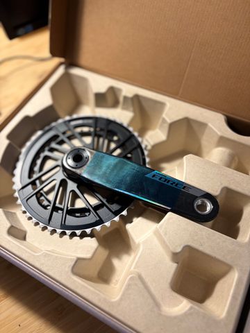 Używany Sram Force AXS E1 2x12-speed Crankset with Powermeter 2025 Drivetrain & Pedals
