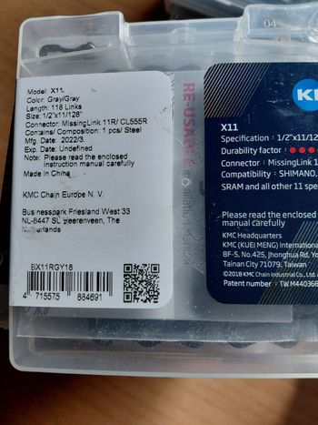 Gebrauchtes Kmc 11v Chain bike — Bild 3 von 7