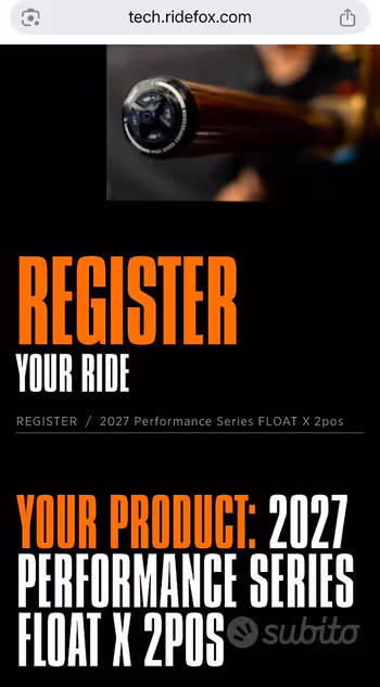 Used Fox Float X Performance 2026 bike — image 2 of 3