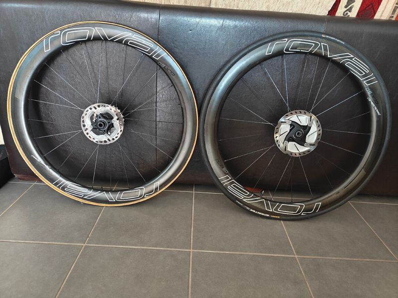 Used Roval CLX 50 Disc Carbon Tubular Wheels
