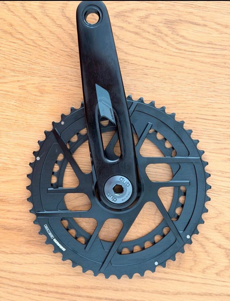 Used Sram Rival E1 DUB DM 2x12-fach Kurbelgarnitur - black | 172, 5 mm | 35-48 Drivetrain & Pedals