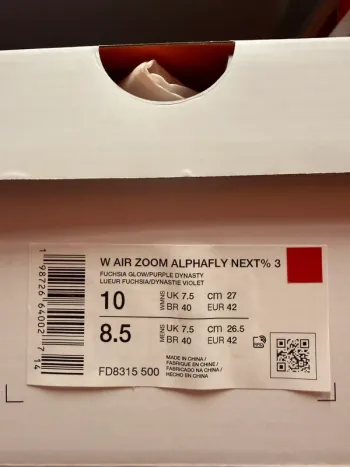 Used Nike Air Zoom Alphafly Next% 3 bike — image 4 of 4