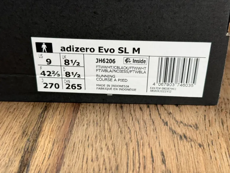 Gebrauchtes Adidas adizero Evo SL bike — Bild 6 von 6