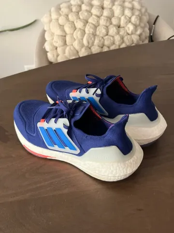 Used Adidas Ultra Boost 22 Legacy Indigo Turbo Running Shoes