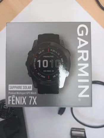 Used Garmin Fenix 7X Solar Zaffiro bike — image 3 of 5
