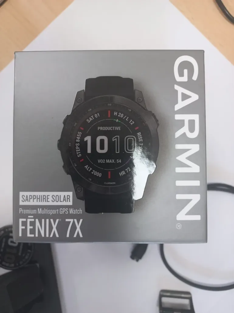 Used Garmin Fenix 7X Solar Zaffiro bike — image 3 of 5