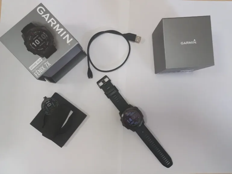 Used Garmin Fenix 7X Solar Zaffiro bike — image 2 of 5