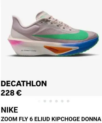 Used Decathlon Zoom Fly 6 Running Shoes
