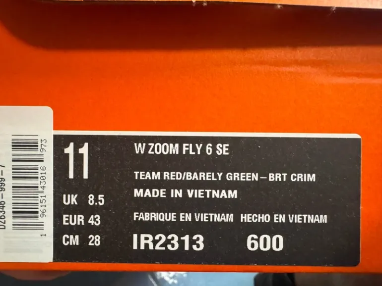 Used Nike Zoom Fly 6 SE bike — image 5 of 5